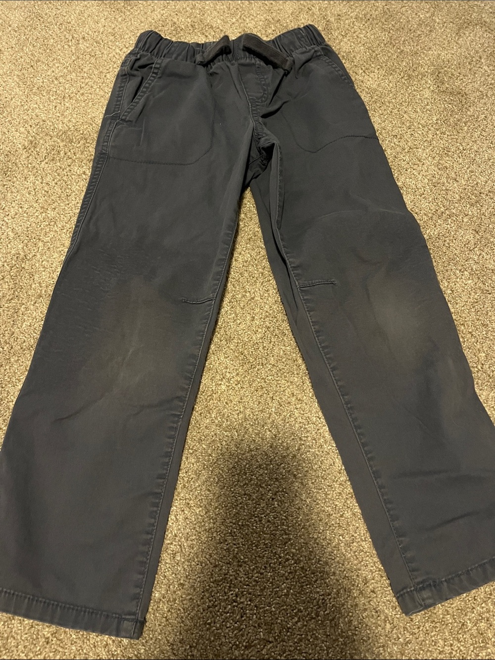 Cat & Jack Dark Charcoal Elastic-Waist Chinos